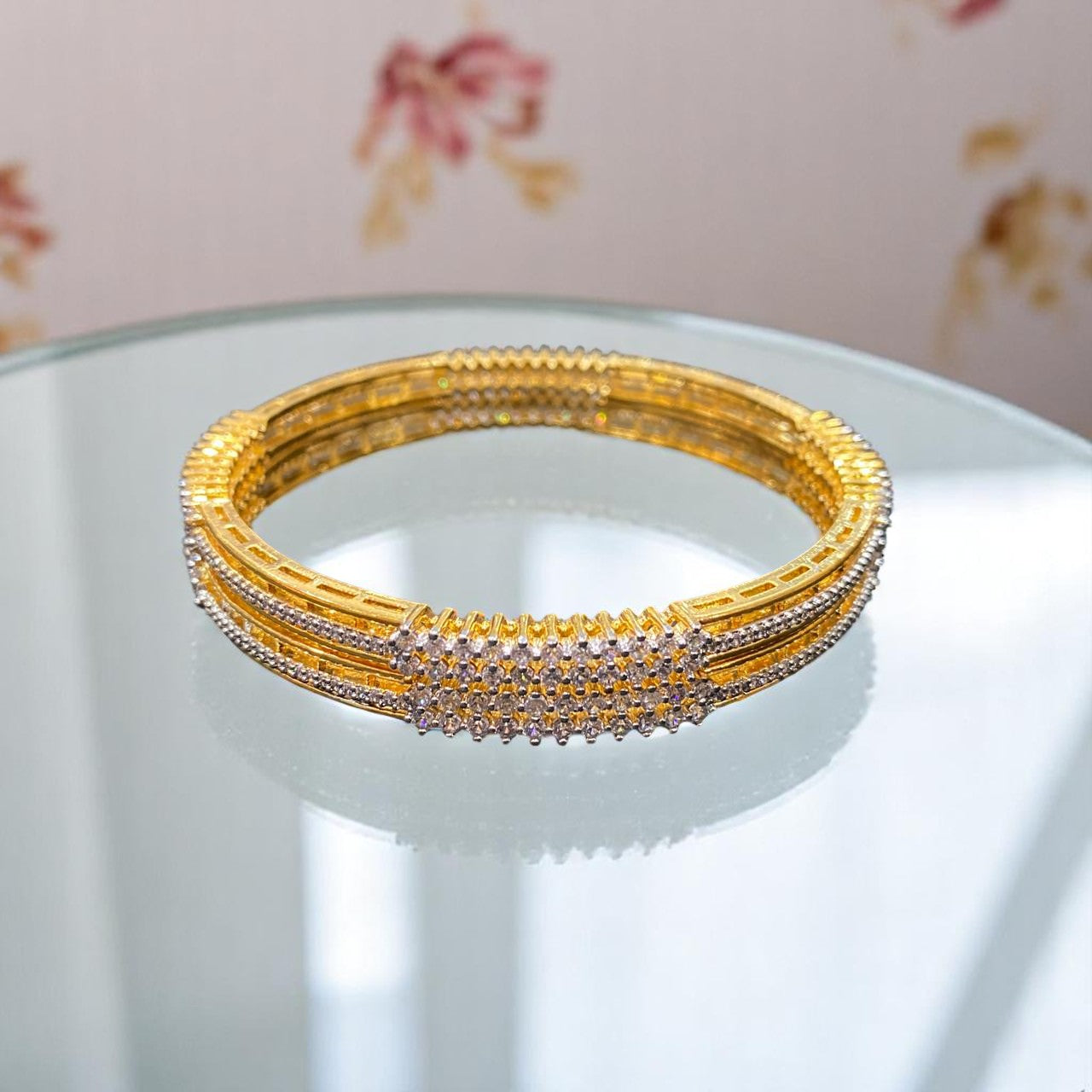 Starlit Grace American Diamond Bangles