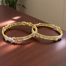 Golden Radiance Butterfly Bangles