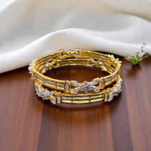 Golden Radiance Butterfly Bangles