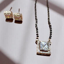 Square Solitaire CZ Mangalsutra Set