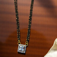 Square Solitaire CZ Mangalsutra Set