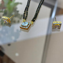 Square Solitaire CZ Mangalsutra Set