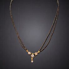 Heart Charm Mangalsutra with CZ Accents