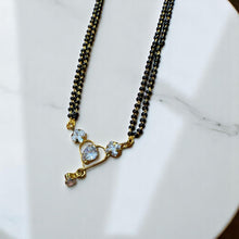 Heart Charm Mangalsutra with CZ Accents
