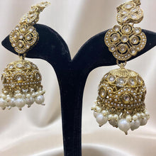 Royal Kundan Pearl Jhumka Earrings