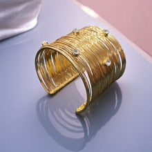 Radiant Spiral Crystal Cuff