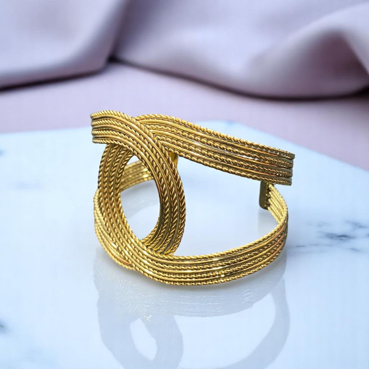 Twisted Elegance Rope Cuff