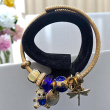 Golden Sapphire Charm Bracelet