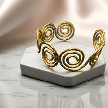 Golden Spiral Waves Cuff