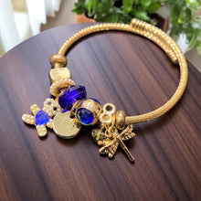 Golden Sapphire Charm Bracelet