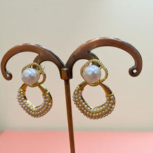Regal Pearl Cascade Earrings