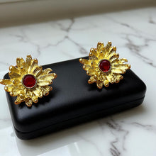 Crimson Bloom Studs