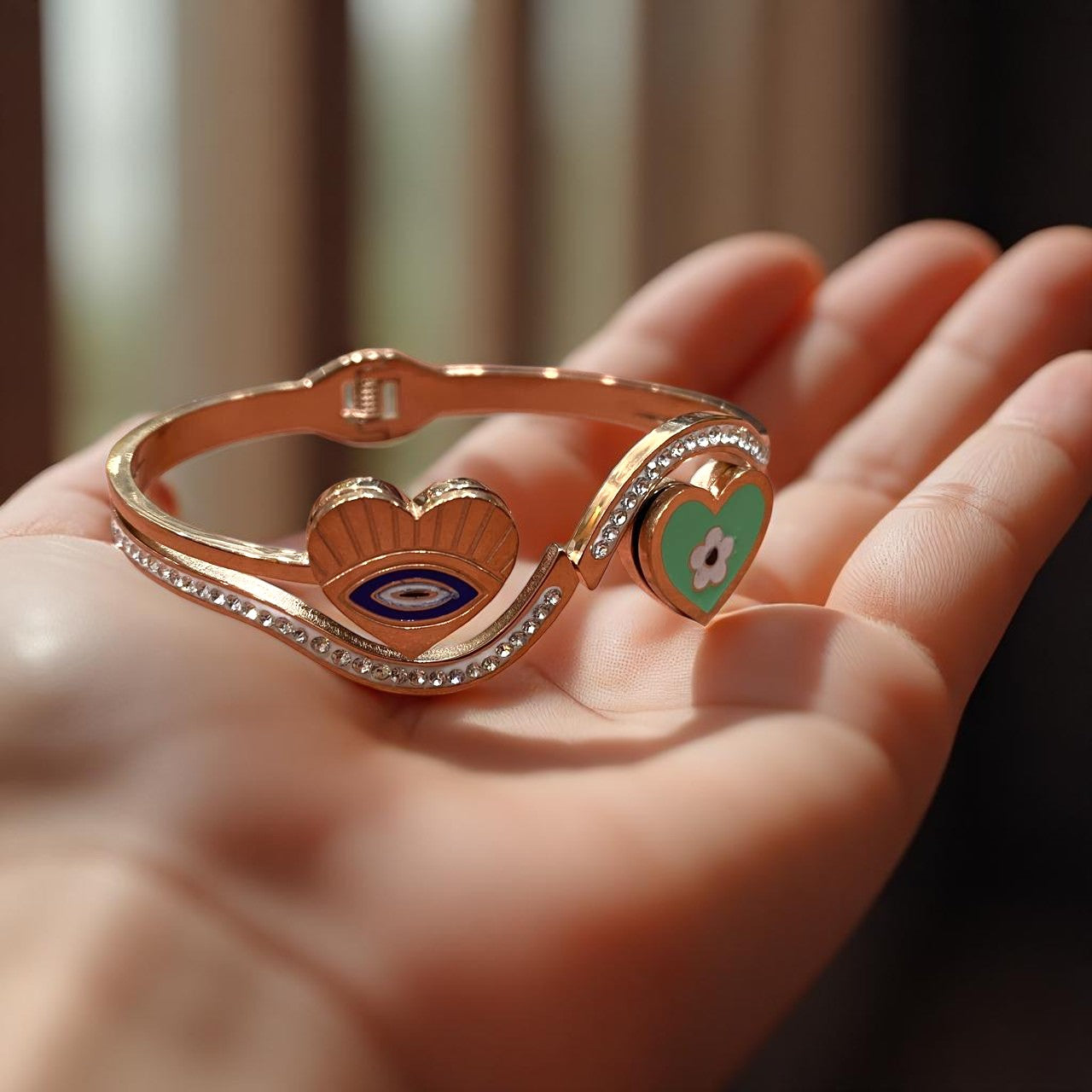 Whimsy Hearts Charm Bangle