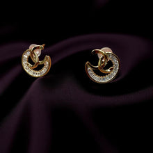 Crescent Sparkle Golden Jewelry Set