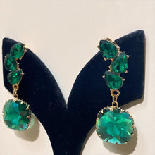 Emerald Cascade Drop Earrings