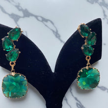 Emerald Cascade Drop Earrings
