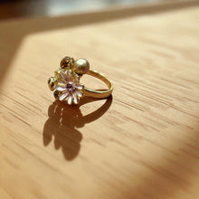 Whimsical Garden Cat Ring