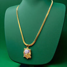 Lavender Bloom Butterfly Necklace