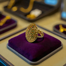 Twilight Leaf Statement Ring