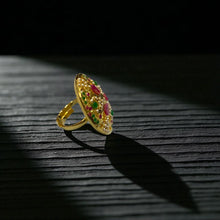 Petal Glow Jadau Ring