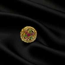 Floral Radiance Jadau Ring