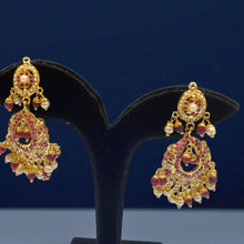 Ruby Pearl Chandbali Earrings