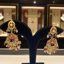 Ruby Pearl Chandbali Earrings