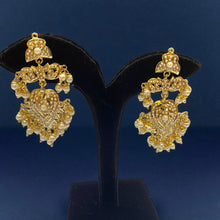 Royal Jadau Lotus Earrings