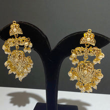 Royal Jadau Lotus Earrings