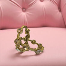 Kundan Polki Antique Bangles