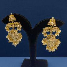 Royal Jadau Lotus Earrings