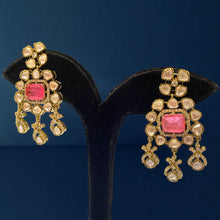 Regal Rose Quartz Chandbali Earrings