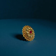 Ruby Royale Kundan Ring