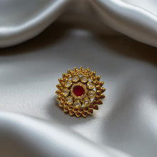 Ruby Royale Kundan Ring