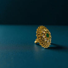 Emerald Royale Kundan Ring