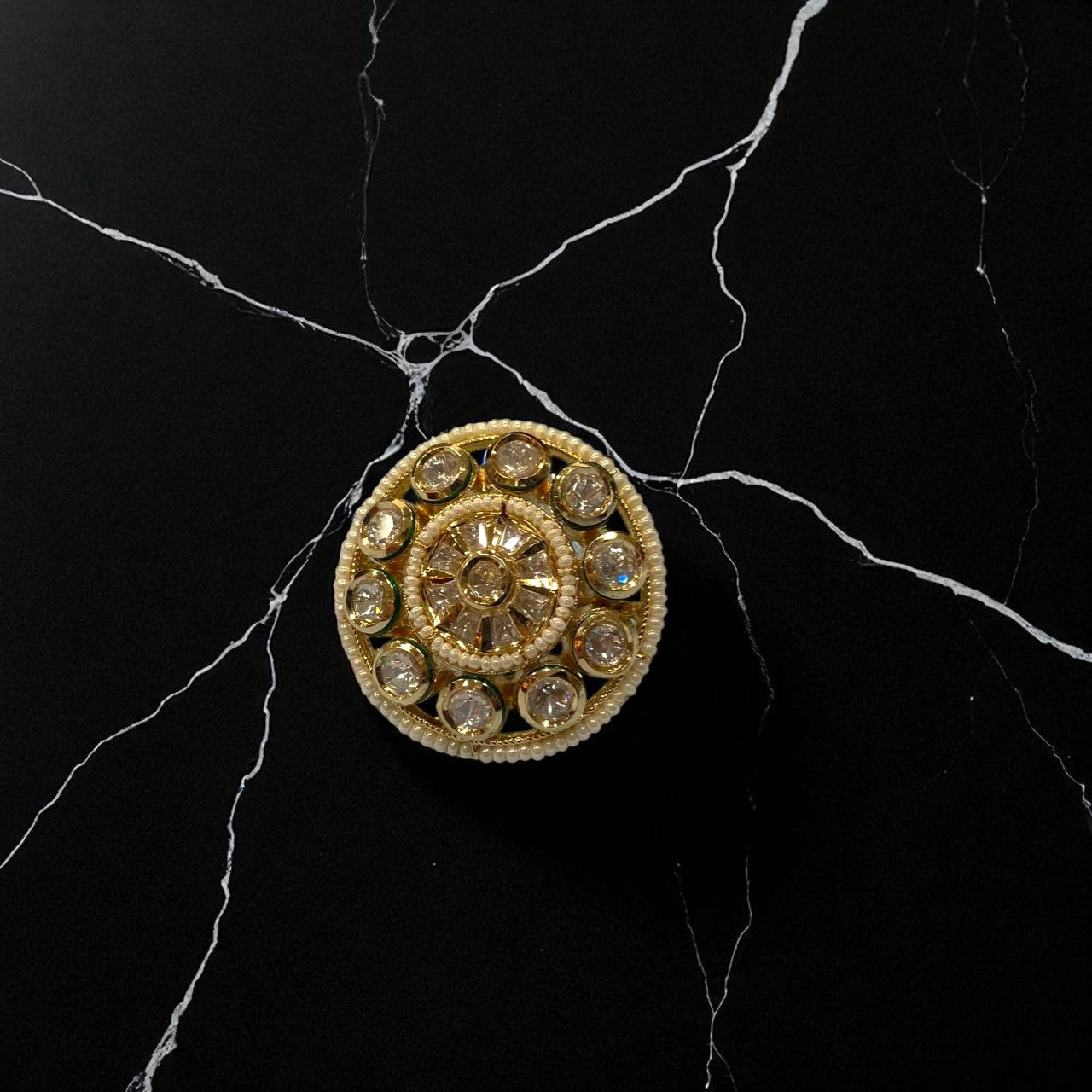 Radiant Maharani Kundan Ring