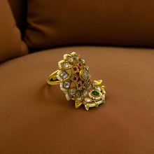 Regal Peacock Ring