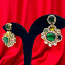Royal Emerald Crystal Earrings
