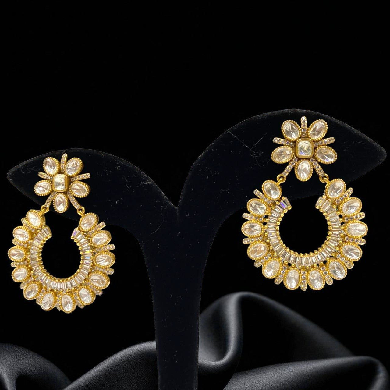 Celestial Bloom Chandbali Earrings