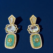 Emerald Grace Kundan Earrings