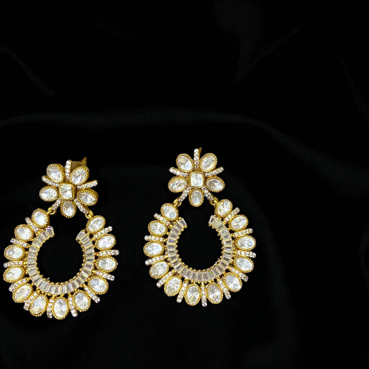 Celestial Bloom Chandbali Earrings