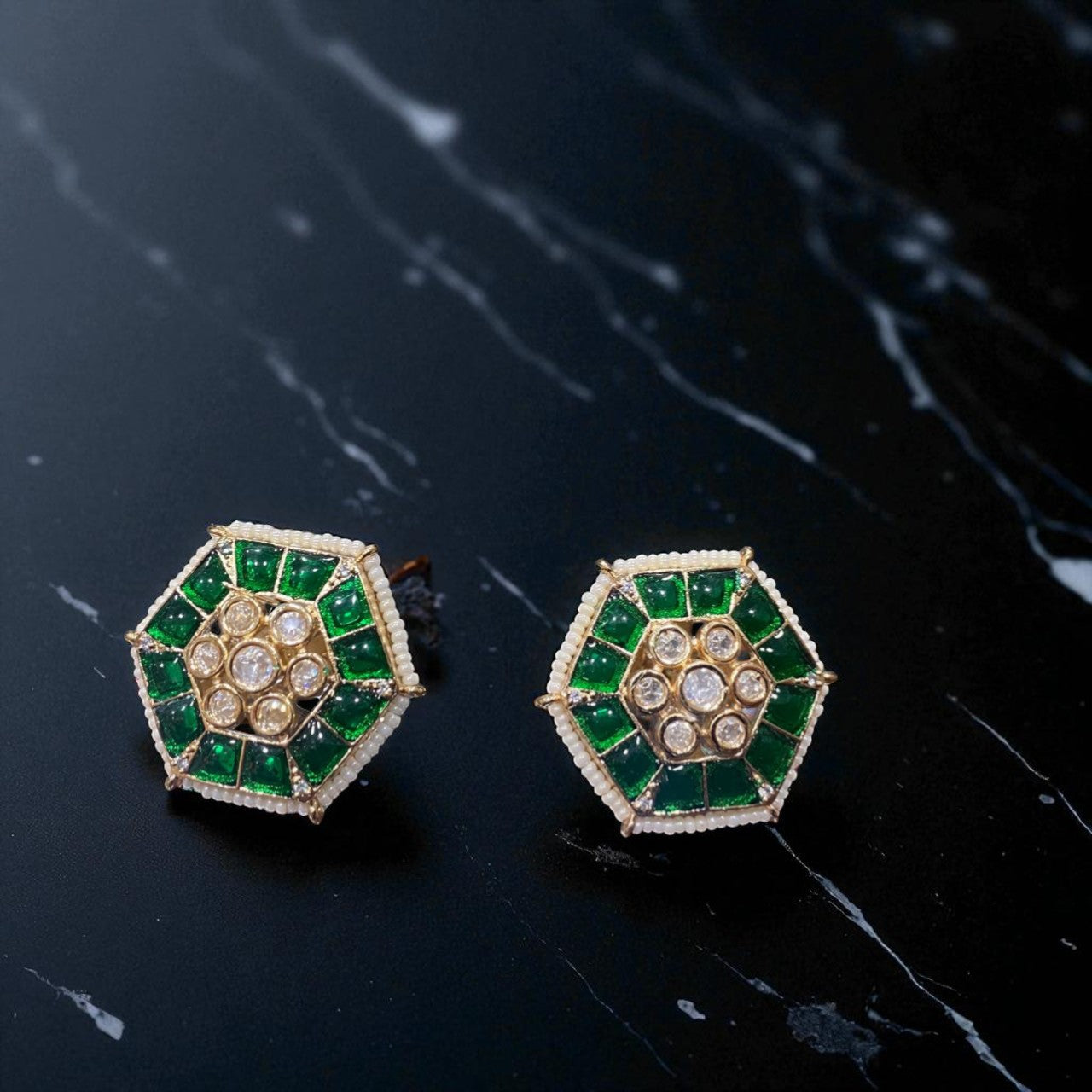 Emerald Radiance Studs
