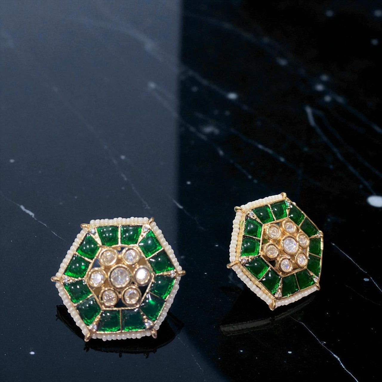 Emerald Radiance Studs