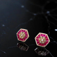 Ruby Radiance Studs