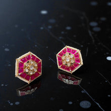 Ruby Radiance Studs