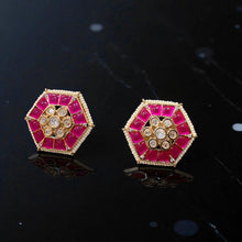 Ruby Radiance Studs