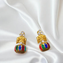 Peacock Prism Jhumkas