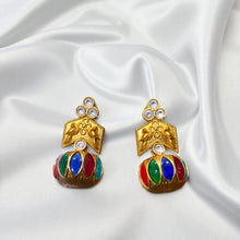 Peacock Prism Jhumkas