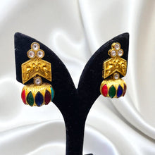 Peacock Prism Jhumkas