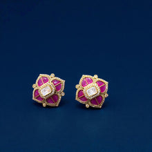 Ruby Blossom Studs